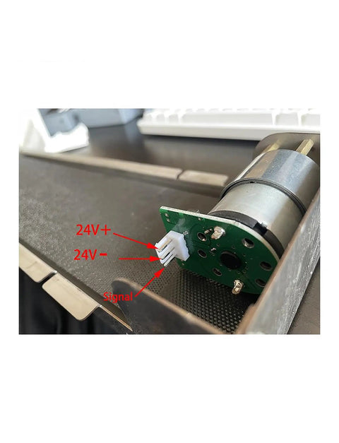 24V DC Mini Conveyor Belt Built Tough Stainless Steel Framework Ultra Silent Drive Motor Perfect For Desktop Sorting And Retail Restocking Plug And Play Logistics Runner Handles Five Kilograms Without Skipping A Beat