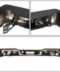 DNA Motoring rear step bumper with license plate lights, chrome-black finish, fits 99-06 Silverado/Sierra 1500/2500