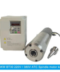 Shop Approved Built Different 3 KW Bt30 Cnc Router Water Cooling Spindle With Automatic Tool Changer And Smart Inverter For Metal Cutting Full Send Craftsmanship Daily, featuring spindle motor and control unit.
