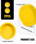 2 Pack Engine Radiator Coolant Reservoir Tank With Yellow Cap Replacement OEM 21712 79900 Check Vehicle Fitment