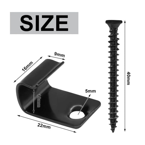 Heavy Duty Stainless Steel Hidden Deck Clips For Dead Simple Wood Flooring Install dimensions with a screw for concealed fasteners.