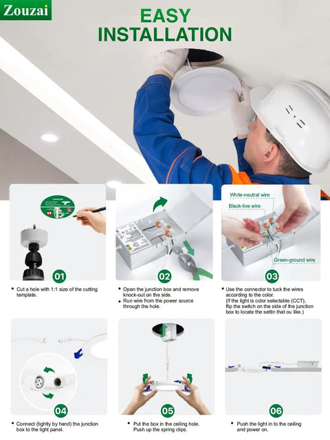 Twenty Pack 4 Inch Led Recessed Light With 5 Cct Tuning And Dimmable Control Delivering Ultra Slim Canless Build That Promises A Dead Easy Install And Hella Bright Vibe For Everyday Living Spaces