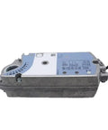 Heavy Duty 24V AC Modulating Air Damper Actuator Gbb164.1E side view with integrated position feedback and durable metal housing.