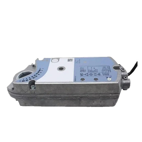 Heavy Duty 24V AC Modulating Air Damper Actuator Gbb164.1E side view with integrated position feedback and durable metal housing.