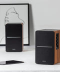 Powered Bookshelf Studio Monitors For Home Studio And Desk Setup 42 Watts RMS 2.0 Stereo Near Field Listening Subwoofer Line Out