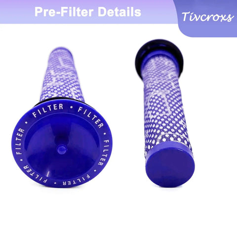 Blue pre-filters in the 4 Pack Vacuum Filters Replacement Kit For V7 And V8 Series Top Notch Easy Install Premium Pre Filters