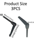 Pro Grade M8 X 40mm Adjustable Clamping Lever Handle 3 Pack With Quick Grab Push Button Release Ratchet Knob And Sturdy Male Threaded Studs Hefty Aluminum Workshop Tool Clamp Black with size details.