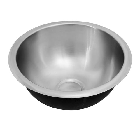 Stainless Steel Bar Sink 17x19x10 Undermount, 16 Gauge RV And Outdoor Wet Bar Sink With Grids And Drain Strainer, Compact Yet Rugged
