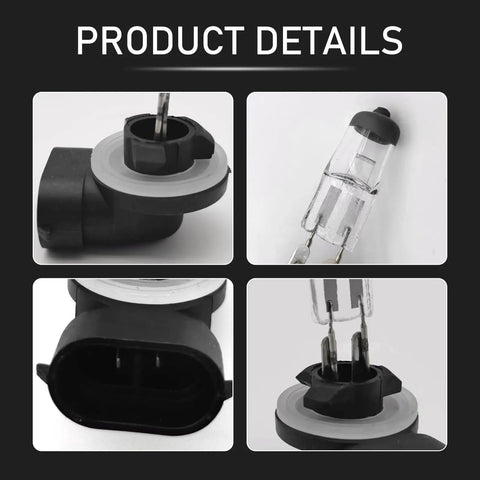 2 Pack 88127W 12V Halogen Car Bulbs For Low Beam And High Beam Quartz Glass Built Tough Heat Proof Easy Plug Replacement Parts