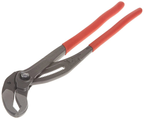 16 Inch XL Red Self Locking Water Pump Pliers With 27 Adjustment Positions Quick Adjust Button 30 Percent More Capacity Than Ordinary Pliers Pinch Guard Heavy Duty Plumbing Tool For Pros And DIYers