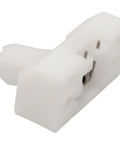 Side view of a white plastic Washer Dryer Door Catch Replacement For AP4107272 1375320 1419077 Durable Secure Closure