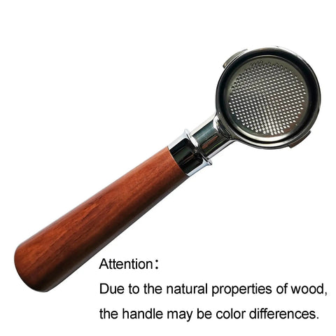 51mm Bottomless Portafilter With Two Ears For Stilosa EC260 ECP3420 Pro Grade Espresso Tool Stainless Steel Basket And Wood Handle