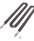 Heavy Duty Electric Finned Tubular Heater And Air Oven Heating Element With M12 Thread 220V 1Kw Up To 2500W Rapid Heat stainless steel coil design