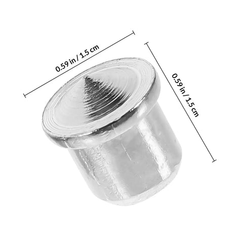 Single steel tenon center pin from Dowel Center Transfer Plugs Set Handy Steel Tenon Center Pins For Woodworking Accurate Marking And Alignment 6mm 8mm 10mm 12mm Sizes 16 Pieces DIY Pro Grade Woodworking Kit, measuring 1.5cm in diameter and height.