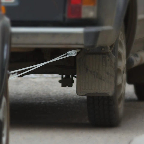 Come Along Winch 2 Ton Pulling Capacity With 12 Feet Steel Cable Dual Gear Beefy Built Ratchet Power Puller Tool With Two Hooks For Automotive Hoist And Vehicle Rescue attached to vehicle