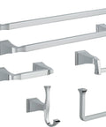 Pivoting Toilet Paper Holder With Polished Chrome Finish, Space Saving Wall Mounted Bathroom Accessories, Easy Install
