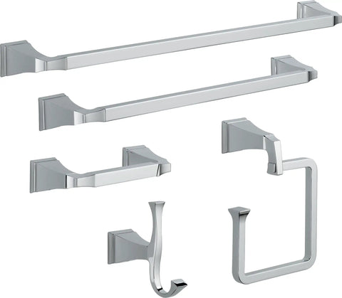 Pivoting Toilet Paper Holder With Polished Chrome Finish, Space Saving Wall Mounted Bathroom Accessories, Easy Install