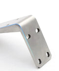 Heavy Duty Stainless Steel Countertop Brackets Built Tough As Nails For Wall Mount Floating L Shape Shelving with brushed silver finish.