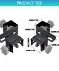 Stainless Steel Adjustable Drawer Front Clamps Set For Quick No-Fuss, Secure Install in Furniture Making, fits panels 25mm