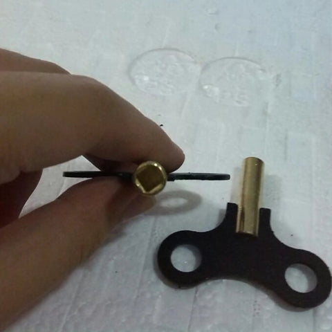 Sturdy Steel Clock Winding Key Set For Antique Grandfather Clocks And Mechanical Alarms, Smooth 4.4mm Square Inner Diameter shown