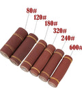 Grab This Heavy Duty Emery Cloth Sandpaper For Serious Grinding And Polishing Tasks On Wood Metal Plastic Or Leather, Featuring Smooth 1 Meter Roll With Versatile 80 To 600 Grits To Tackle Any Surface Scratches Or Rust From Your DIY Garage Projects Today, showcasing various grit rolls.
