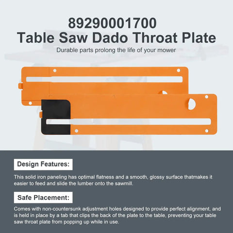 Table Saw Throat Plate Replacement For Ridgid R4513 89290001700 Part Durable No Hassle Install Guard Plate High Precision Cut