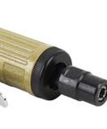 Close-up of Heavy Duty Straight Pneumatic Die Grinder built tough with machined steel core, ideal for precision grinding tasks.