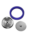 Dual Boiler Espresso Group Head Gasket Shower Screen Filter Replacement Kit Fits BES920XL Machines, includes rubber gasket and stainless steel filters.