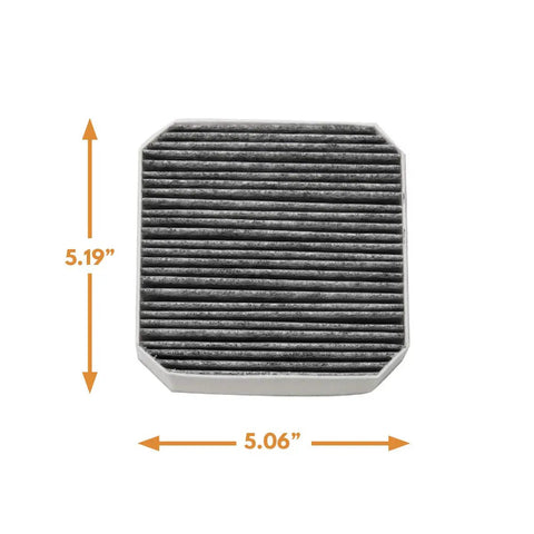 Carbon Replacement Filter With Coconut Carbon For Molekule Pre Filter And Molekule Air Purifier Two Pack 5.19 x 5.06 inch