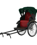 Vintage Red Zinc Alloy Rickshaw Model Toy With Sick Hand Painted Details And A Clean Finish That Hits Different On Any Desk Or Mantle Shelf