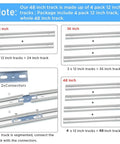 Bi Fold Closet Door Repair Kit With Steel Track And Complete Hardware Set For 48 Inch Bi Fold Doors track assembly guide