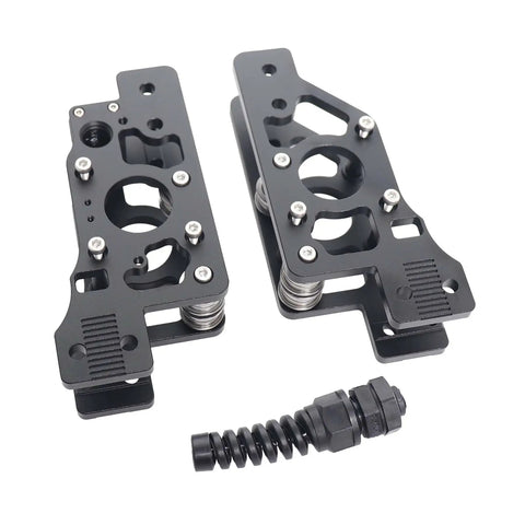 CNC Aluminum XY Axis Motor Drive Frame Kit With PG7 Cable Gland For High Speed 3D Printer Motion, black machined frame set