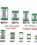 Awesome MGN9C Linear Rail And Block Kit For CNC Router Projects, MGN9 Series with custom sizes from 60 to 550mm.