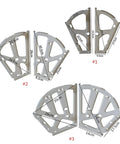 Stainless Steel Soft Close Hinges For Drawers And Shoe Cabinets, Durable Anti Rust Home Hardware Accessories, three sizes shown