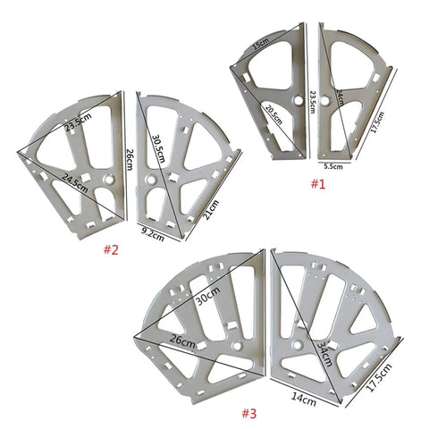 Stainless Steel Soft Close Hinges For Drawers And Shoe Cabinets, Durable Anti Rust Home Hardware Accessories, three sizes shown