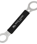 Double-ended bottom bracket tool, steel and black grip, fits Shimano Hollowtech II BB9000 BBR60 M8000, SRAM DUB, 16 notch 39 and 44mm.