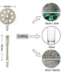 Pro Grade 30 Piece Cutting Wheel Set with HSS Circular Saw Blades Diamond Cutting Discs for Stone, Glass, Brick, Marble.