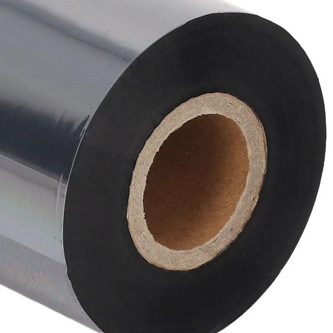 Wax Thermal Transfer Ribbon For TSC Printers Antistatic Cartridge 110mm By 70m And 80mm By 300m close-up roll end