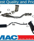 All In One Full Exhaust System With Three Converters Resonator Muffler And Tips For 2009 2014 Nissan Murano layout