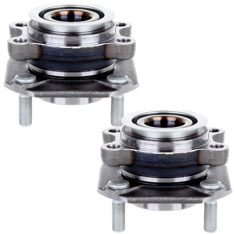 Beefed Up Front Wheel Hub And Bearing Assembly For Nissan Sentra 2007 To 2012 With ABS Tone Ring Sensor 4 Lugs Left And Right Two Piece Set
