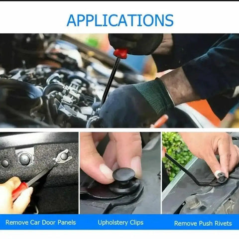 Must Have Car Plastic Rivet Clips Kit 100 Pcs In Six Sizes For Bumpers And Interior Panels Nylon Retainer Clip Set applications