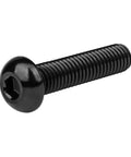 Premium Dope Titanium Button Head Bolts M6x30mm Pack Of 6 Grade 5 6AL 4V Black Titanium Alloy With 1.0mm Thread Pitch And 4mm Allen Head Diameter 10.5mm