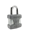 SmartKey Padlock With 50mm Standard Shackle Satin Chrome Rekey In A Snap