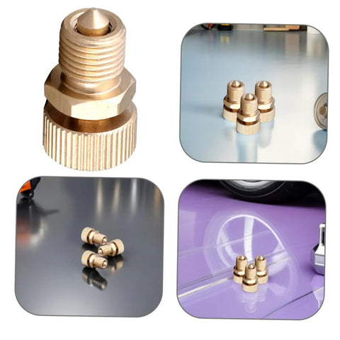 Three Piece Air Bleeder Valve Kit for Heavy Duty High Pressure Air Pumps 30 MPa Pressure Relief Screws Replacement Accessories