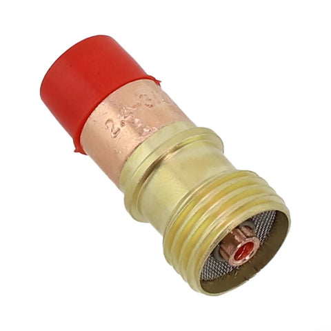 Brass Collet Body For Stubby Gas Lens Connector With Mesh Fits WP 17 18 26 Torch For Clean Tig Welding On Steel And Stainless