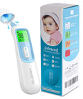 Non Contact Baby Ear And Forehead Infrared Thermometer For Busy Moms And Dads With 1 Second Reading Auto Switch Between Ear And Forehead 4 Color Backlight Fever Indicator Fast Accurate Temperature For Home Use, with box