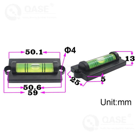 Spirit level Wall TV Bubble Level Wall Hanging Carpenter Water Level Tool with measurements and details in mm.