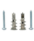 Drywall Anchor Kit with Self-Drilling Screws, 100 Pcs, 50 Lb Capacity, Heavy Duty Zinc-Plated Carbon Steel, Rust Resistant, No Pre-Drill Install, Easy Mount for Shelves, Pictures, TV Brackets and More self-drilling anchors and screws