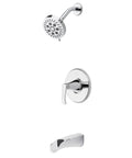 Jaida Tub And Shower Trim Kit With Restore Technology, Valve Included, 1-Handle, Sleek Polished Chrome Finish