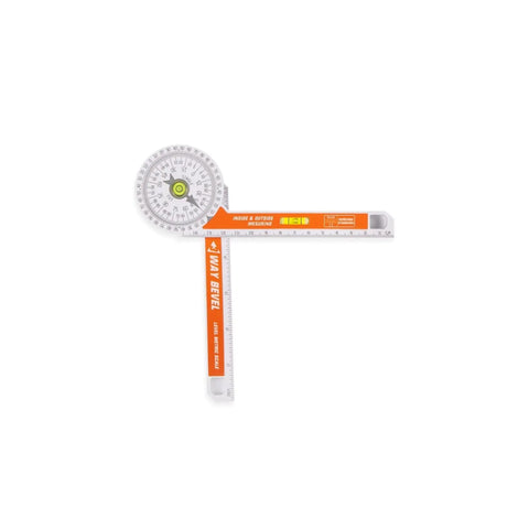 Badass 3-Way Bevel Angle Finder And Miter Protractor With Integrated Spirit Level for precise angle measurement and layout.
